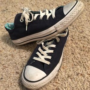 Navy Converse Low Tops